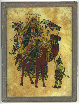Abla, an epic heroine. 20th century folk art. Abla, an epic heroine. 20th century folk art.