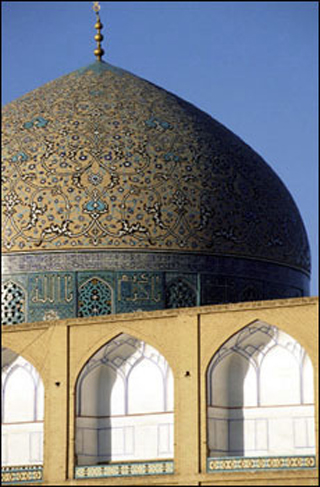 A photo of the Shaykh Lutfallah Mosque in Isfahan, Iran. A photo of the Shaykh Lutfallah Mosque in Isfahan, Iran.