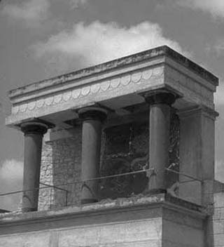 Photo of a Greek temple. Photo of a Greek temple.