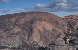 Folds near Nunavut, Canada. Folds near Nunavut, Canada.