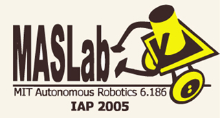 MASLab course logo: yellow robot on wheels. MASLab course logo: yellow robot on wheels.
