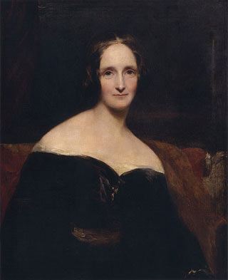 Portrait of Mary Shelley by Richard Rothwell. Scan of a print. Original housed at the National Portrait Gallery, London. Portrait of Mary Shelley by Richard Rothwell. Scan of a print. Original housed at the National Portrait Gallery, London.