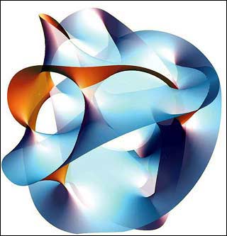 Figure of blue, purple, and pink manifold. Figure of blue, purple, and pink manifold.
