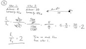 Handwritten notes explaining star flux.