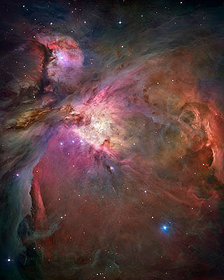 Color image of outer space including stars Color image of outer space including stars